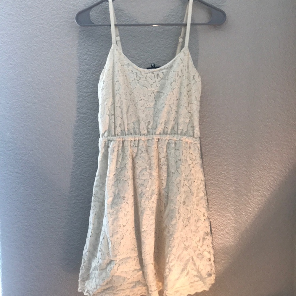 Cream lace sun dress